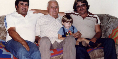 Four generations of Edwards men